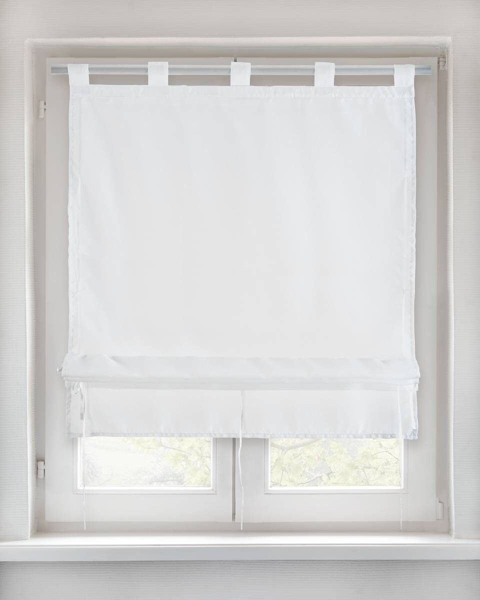 POCOline Bändchenrollo Nouveau weiß B/L: ca. 80x140 cm