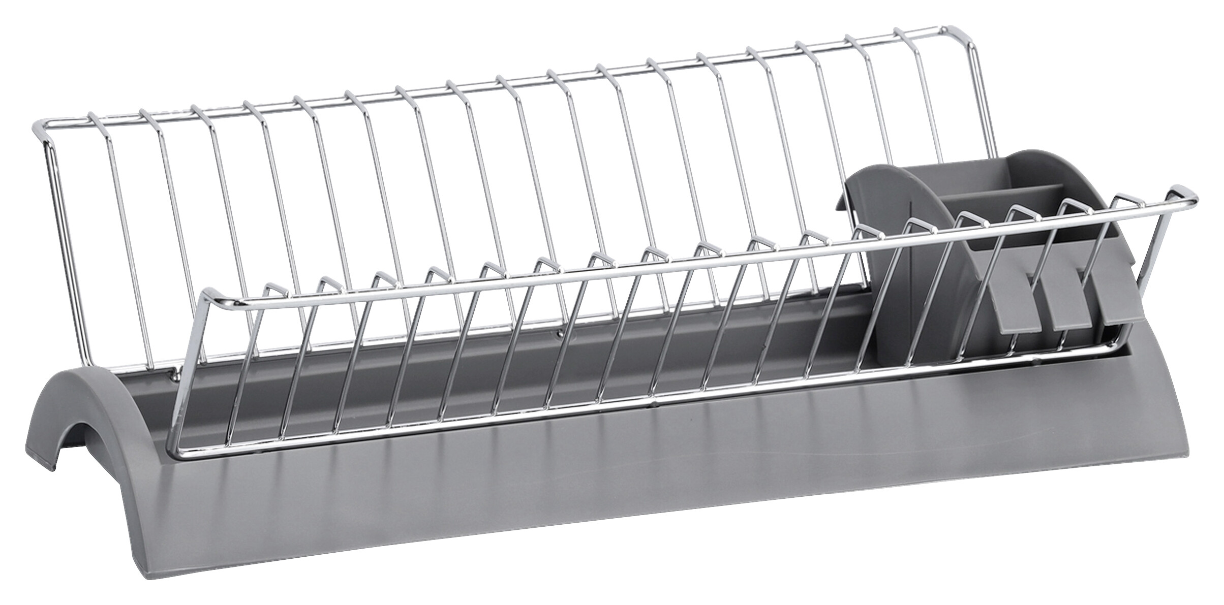 Zeller Geschirrabtropfständer grau Metall B/H/L: ca. 24x14x42 cm