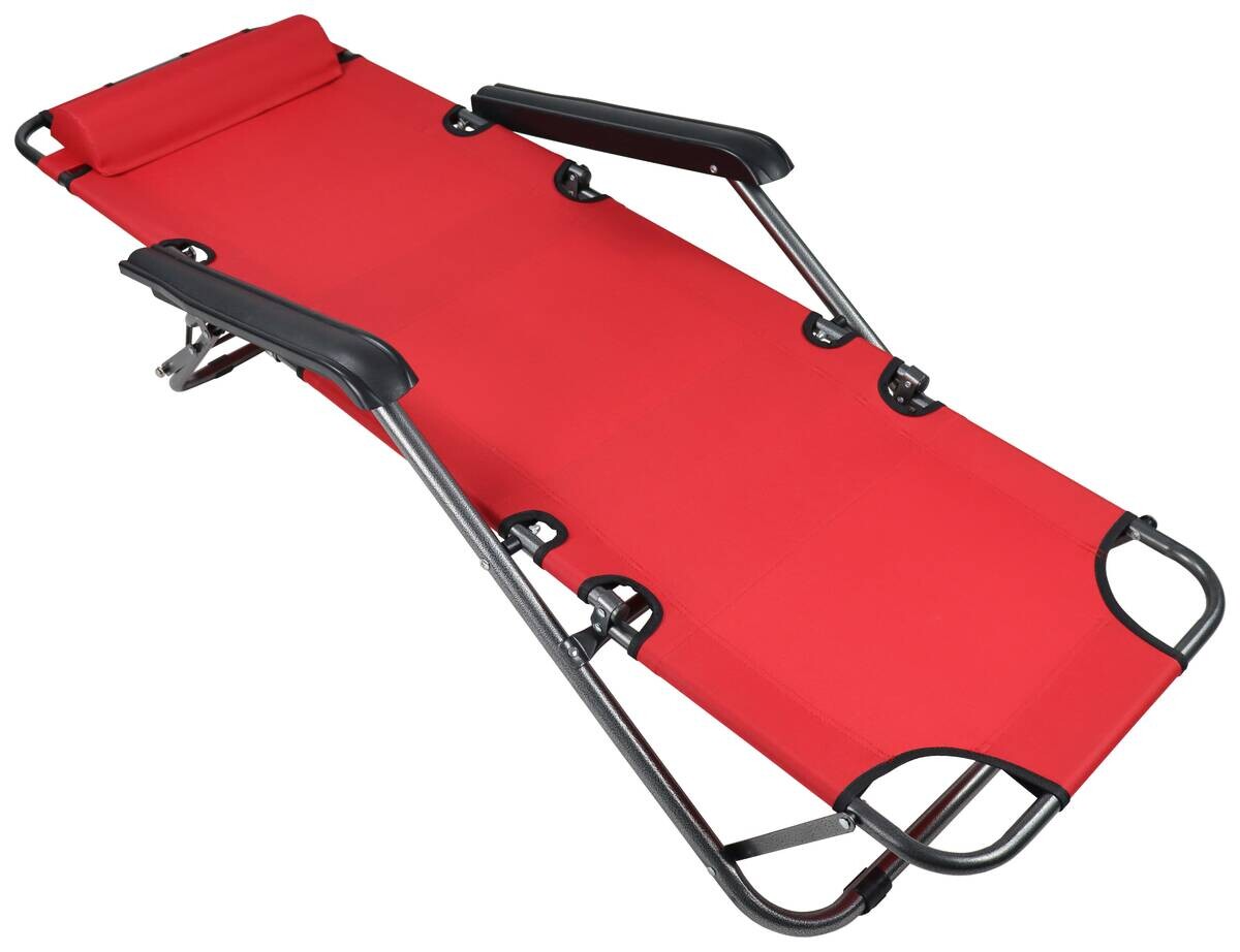 VCM Relaxliege Maltosa rot Textilene