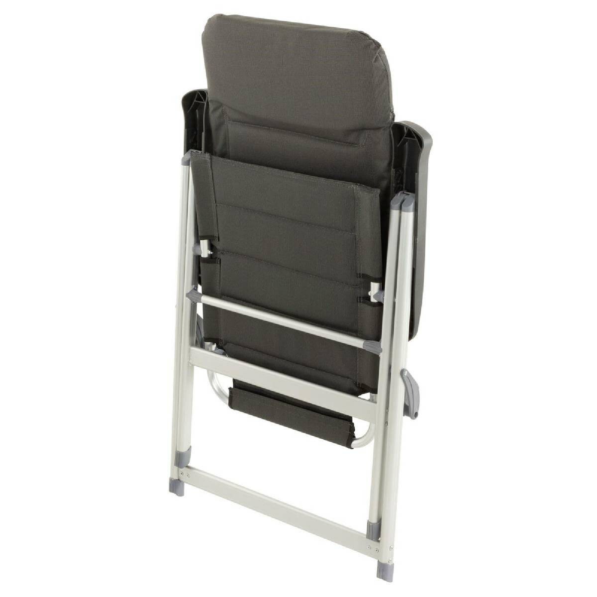 VCM Campingstuhl-Set schwarz Polyester-Mischgewebe B/T/L: ca. 63x58x122 cm