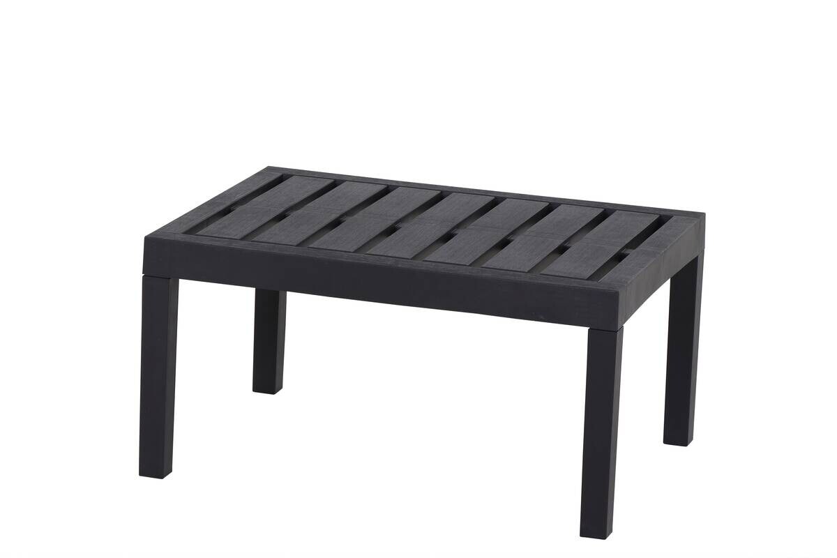 ProGarden Gartensitzgruppe Java anthrazit Kunststoff B/H/L: ca. 54x82x61 cm