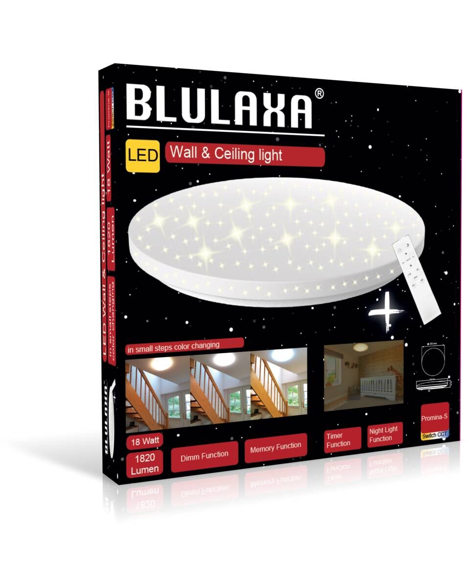 Blulaxa LED-Deckenleuchte Promina D: ca. 28 cm