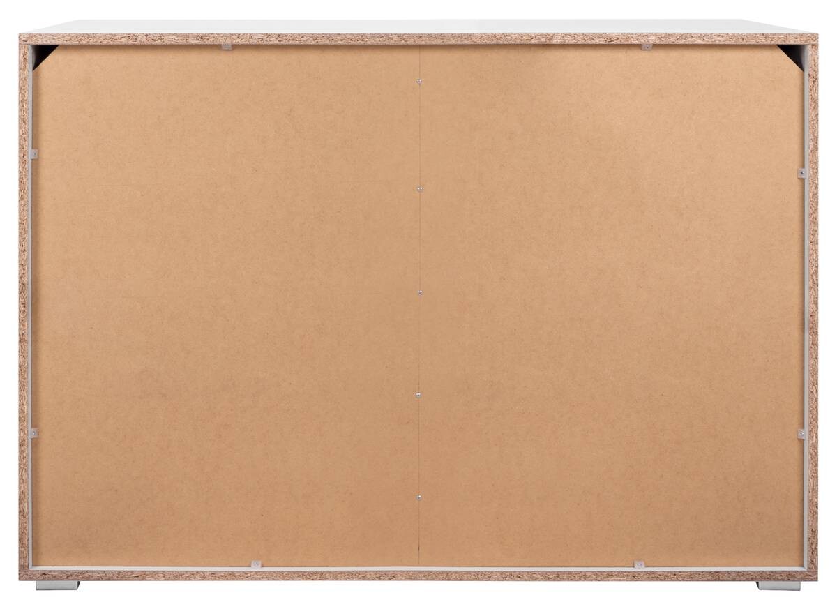 Kommode Capetown weiß glänzend weiß B/H/T: ca. 120x81x40 cm