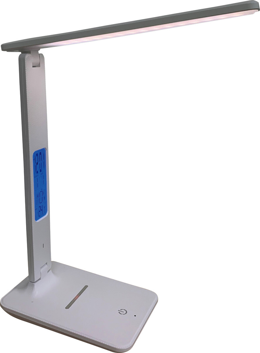 POCOline Schreibtischleuchte Luka weiß Kunststoff B/H/T: ca. 28x36x11 cm 1 Brennstellen