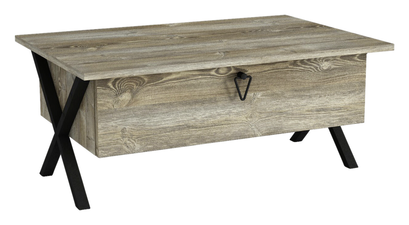 Couchtisch Zeth Eiche Nachbildung B/H/T: ca. 90x39x60 cm