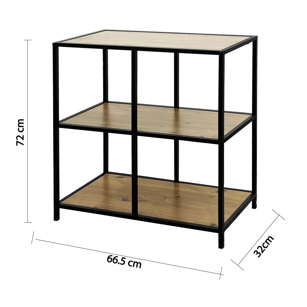 Standregal Sensation schwarz B/H/T: ca. 66,5x72x32 cm
