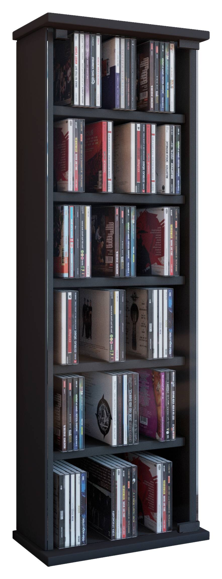 Regal Vetro schwarz Holzwerkstoff B/H/T: ca. 31x91,5x18 cm