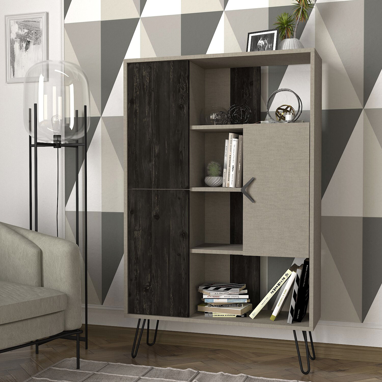 Regal Trenta Rebab grau B/H/T: ca. 90x144x31 cm Regal Trenta Rebab grau B/H/T: ca. 90x144x31 cm