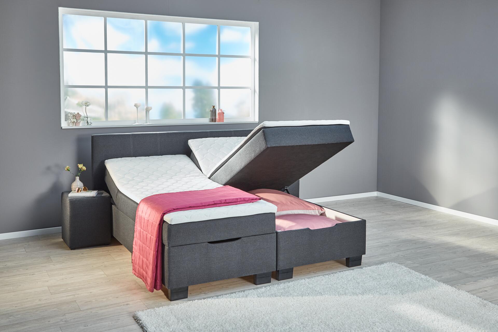 Boxbett Trevi anthrazit Liegefläche B/L: ca. 180x200 cm