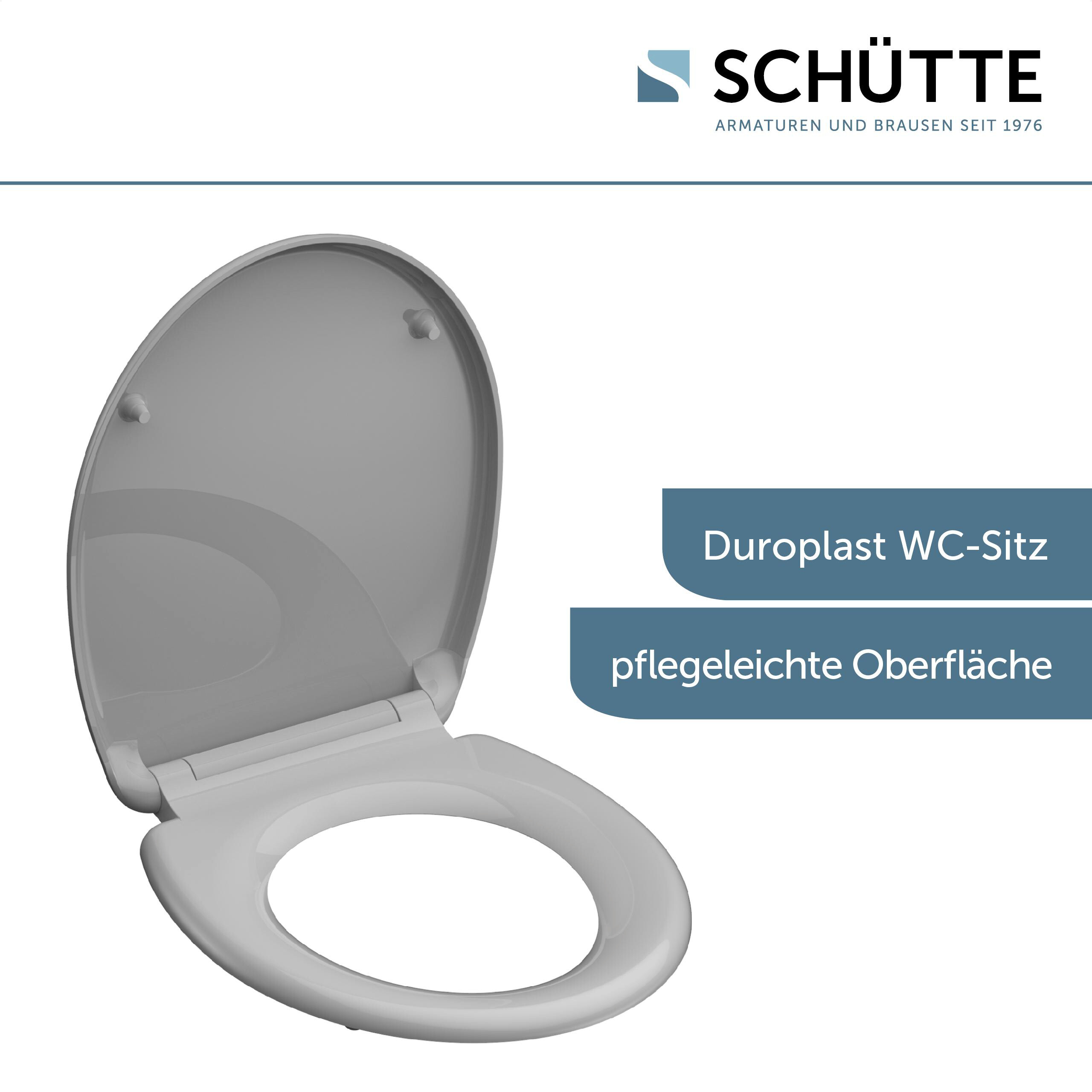 Schütte WC-Sitz GREY Duroplast