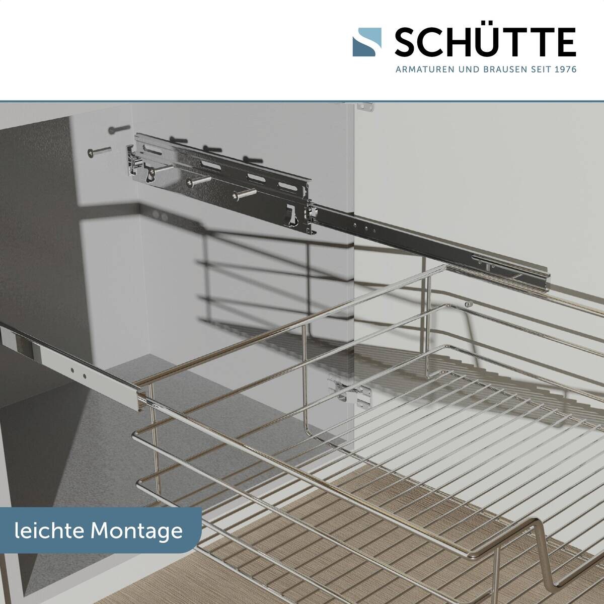 Eyckhaus Teleskopschublade Chrom Chrom