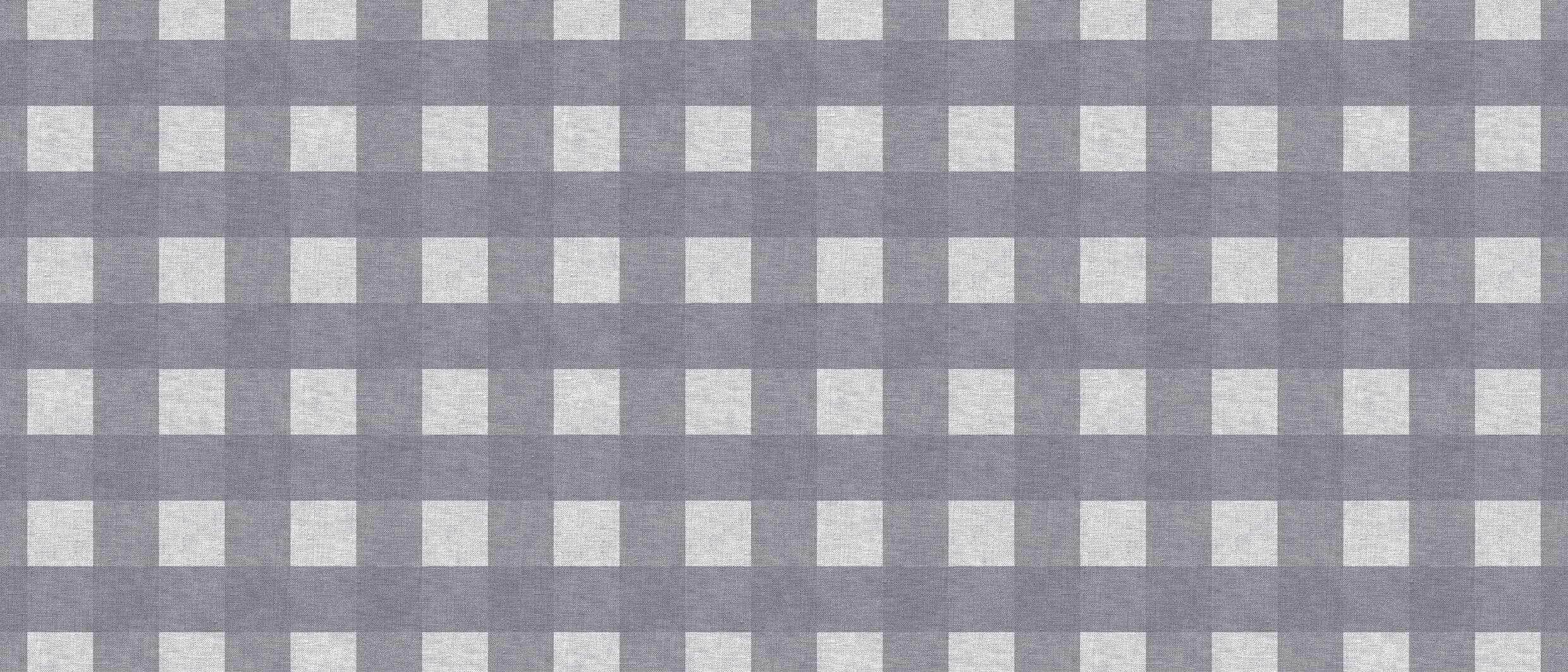 Milano Abwaschbarer Tischbelag Karo Retro grau B: ca. 140 cm