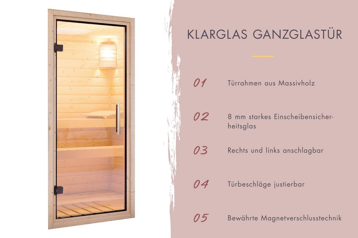 Karibu Sauna Maxi B/H/T: ca. 196x200x196 cm