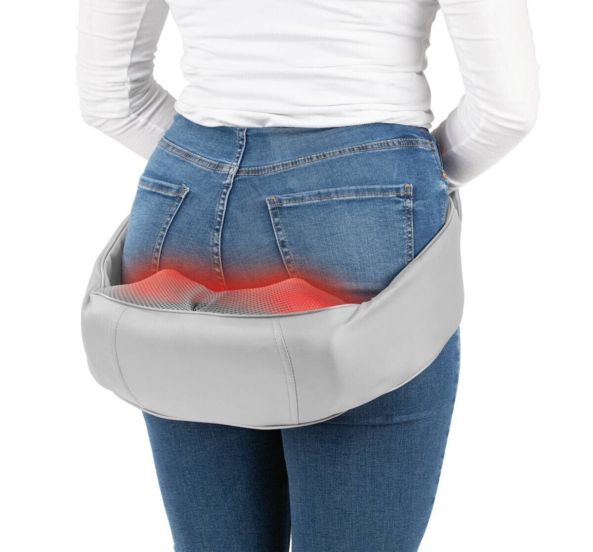 CLEANmaxx Shiatsu-Massagegerät grau lila