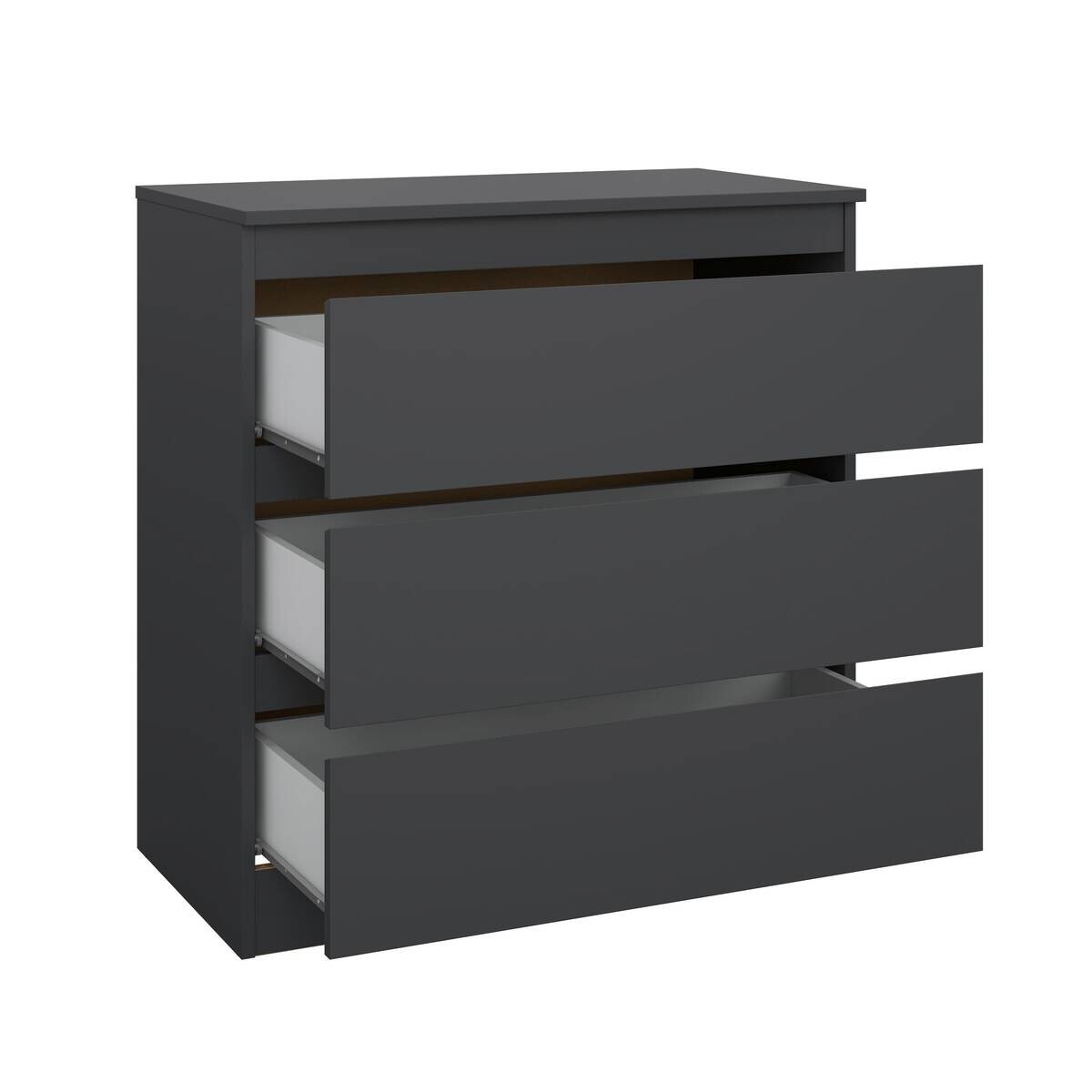 Kommode Mara schwarz B/H/T: ca. 77x80,5x42 cm