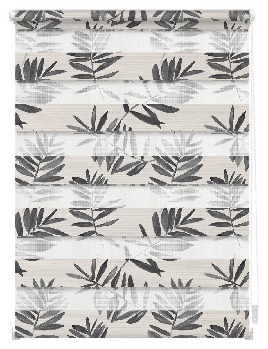 LICHTBLICK Doppelrollo Watercolor schwarz B/L: ca. 100x150 cm