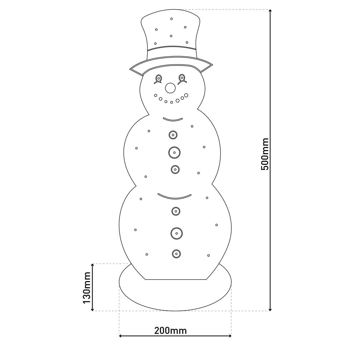 Näve Leuchten LED-Dekoleuchte Snowy natur Holz B/H/T: ca. 13x50x20 cm