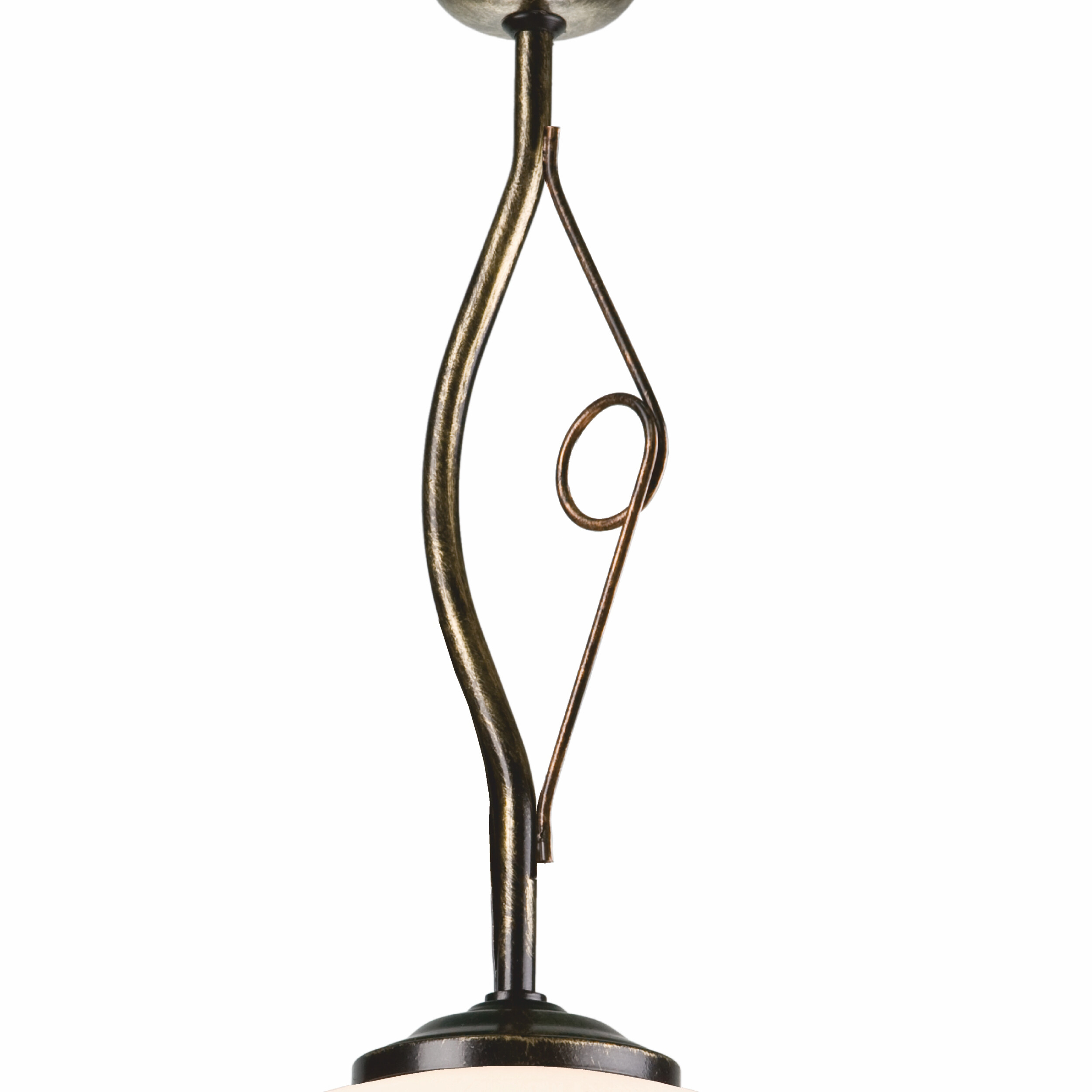 Lamkur Deckenleuchte Retro schwarz Glas Stahl B/H/L: ca. 32,5x45x32,5 cm E27 1 Brennstellen