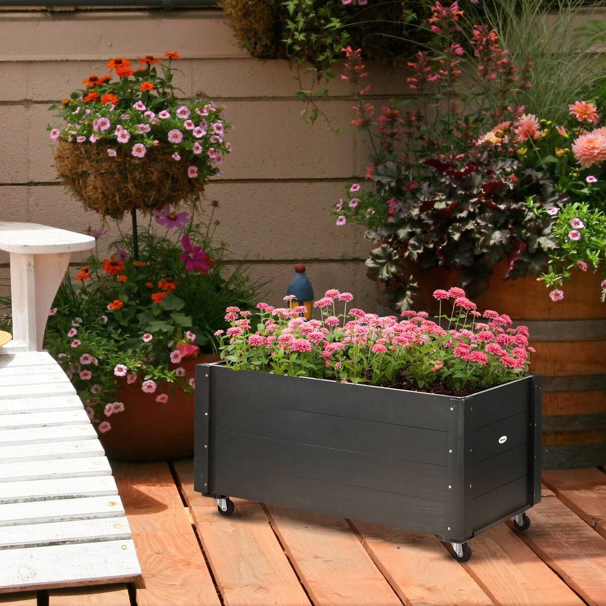 Outsunny Pflanzenbeet B/H/L: ca. 48x47x89 cm