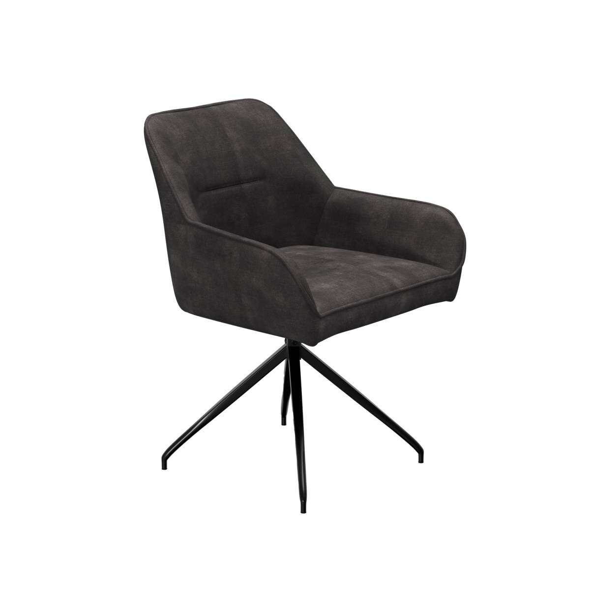 Armlehnstuhl Jacky anthrazit Samt B/H/T: ca. 62x84x49 cm Armlehnstuhl Jacky anthrazit Samt B/H/T: ca. 62x84x49 cm