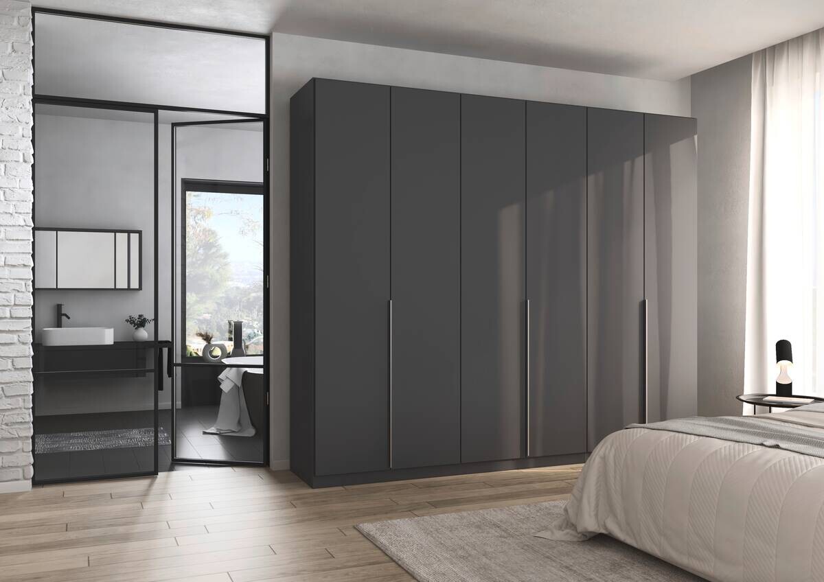 Kleiderschrank Alabama grau B/H/T: ca. 271x229x54 cm Kleiderschrank Alabama grau B/H/T: ca. 271x229x54 cm