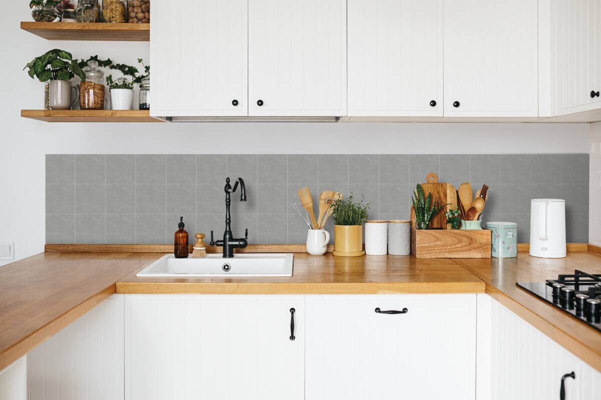 d-c-fix Wandfliese selbstklebend Lichtgrau B/L: ca. 15,25x15,25 cm