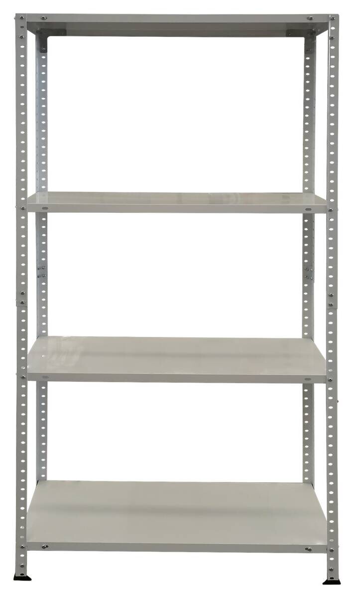 Schraubregal weiß B/H/T: ca. 75x150x30 cm