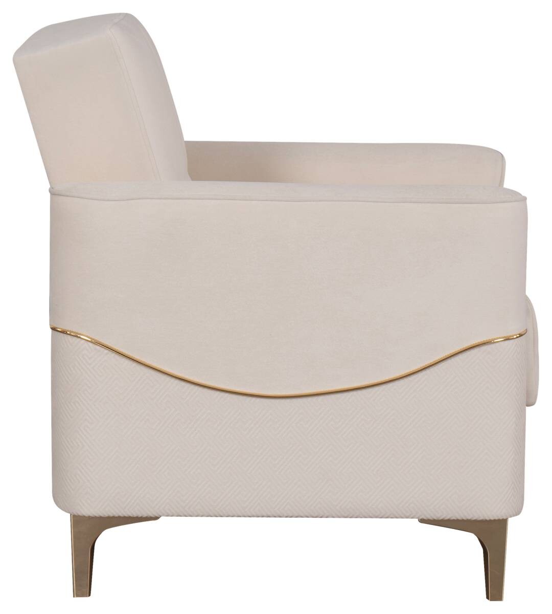 Sofa 3-2-1 Salda beige Microfaser