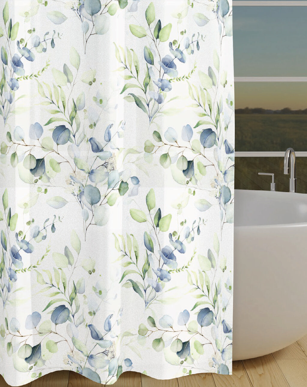 Acus Duschvorhang Eukalyptus Polyester B/L: ca. 180x120 cm