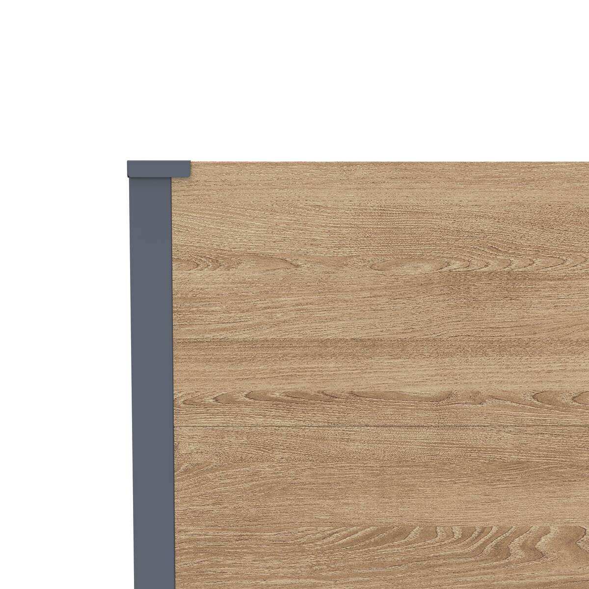 Westmann Pflanzkasten Talus Holzoptik Metall B/H/L: ca. 100x52x25 cm