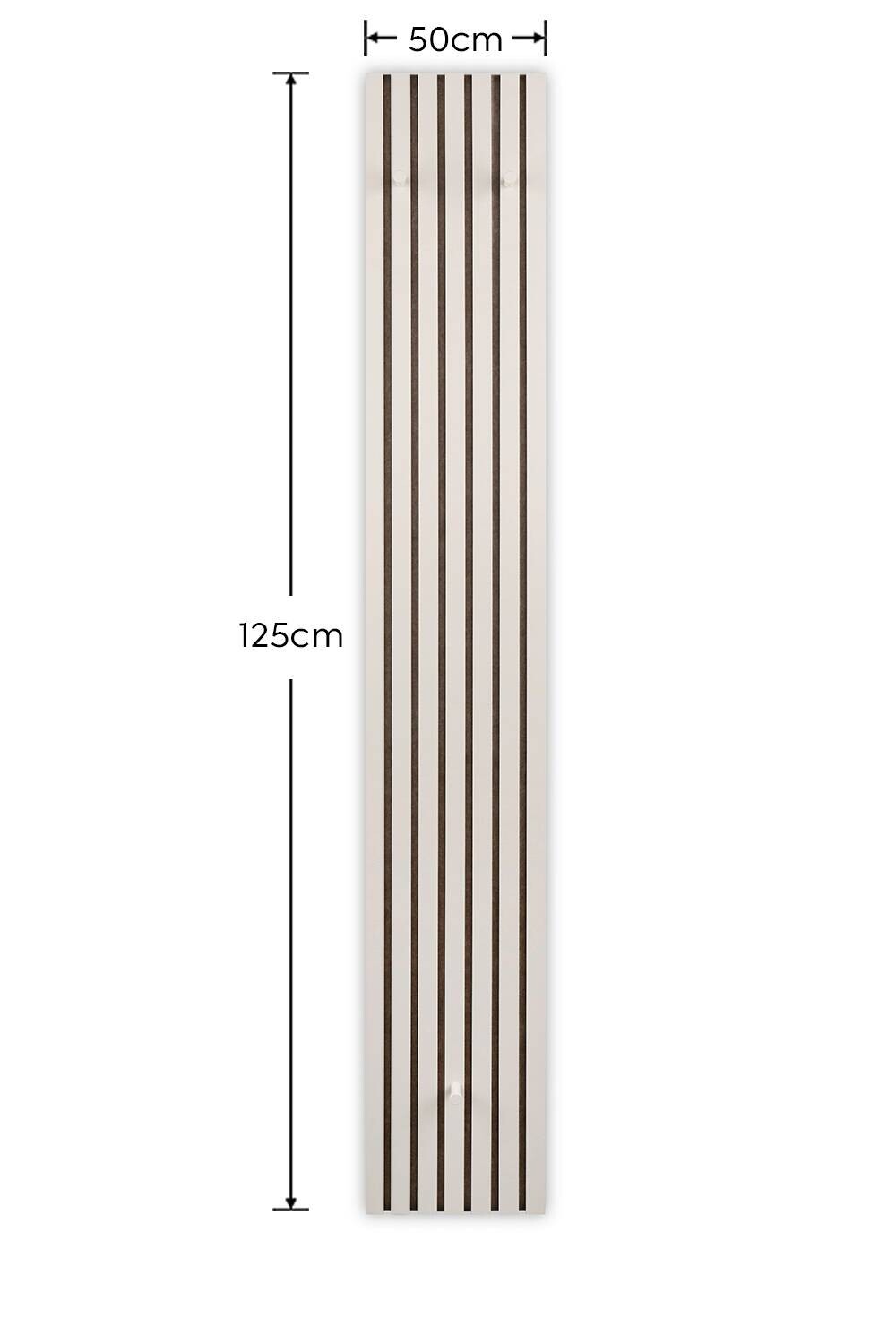 Wandpaneel Grace sand MDF Filz B/H/T: ca. 25x160x7 cm