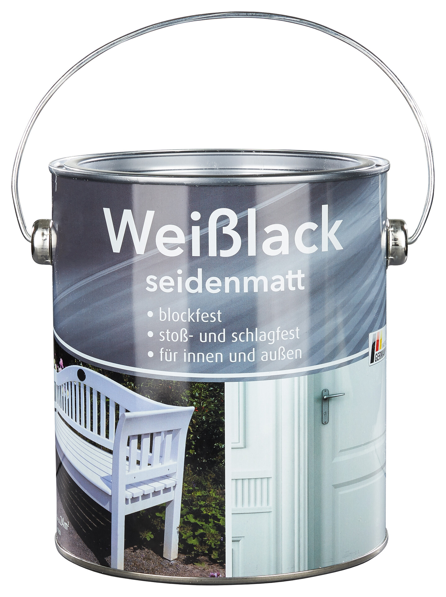 POCOline Weißlack weiß seidenmatt ca. 2 l