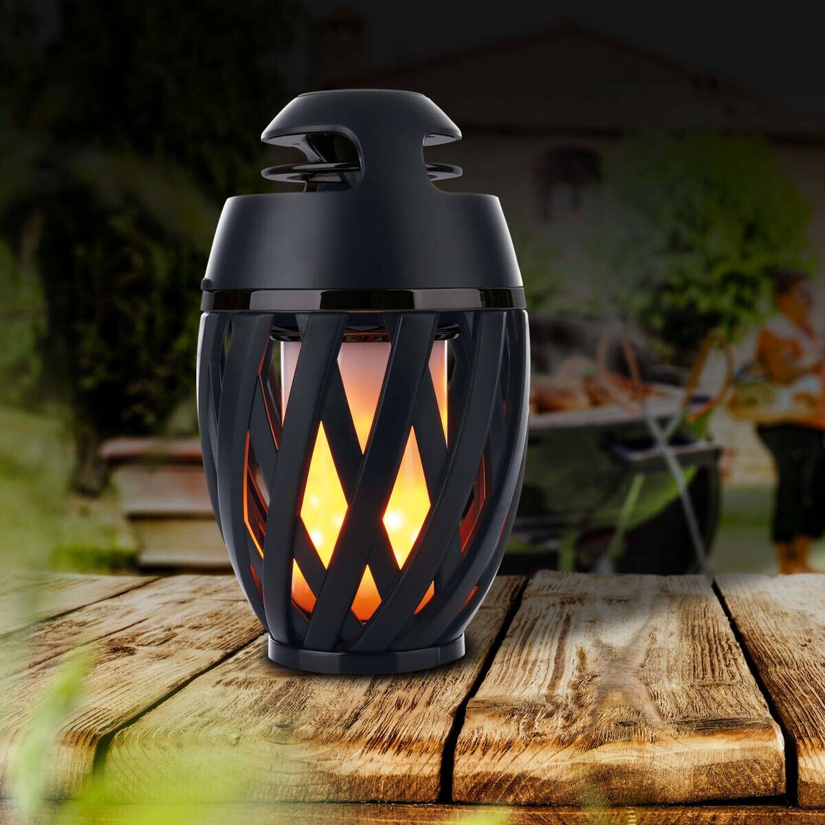 Näve Leuchten Tischleuchte 5243822 schwarz Kunststoff H/D: ca. 16,5x10 cm null 48 Brennstellen