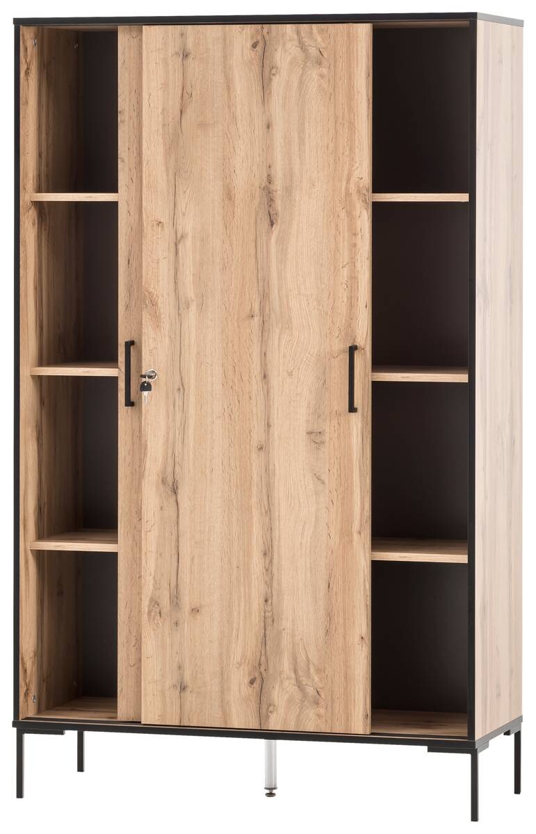 Hochschrank Serie 2000 Eiche Landhaus Nachbildung B/H/T: ca. 100,1x163,8x41 cm