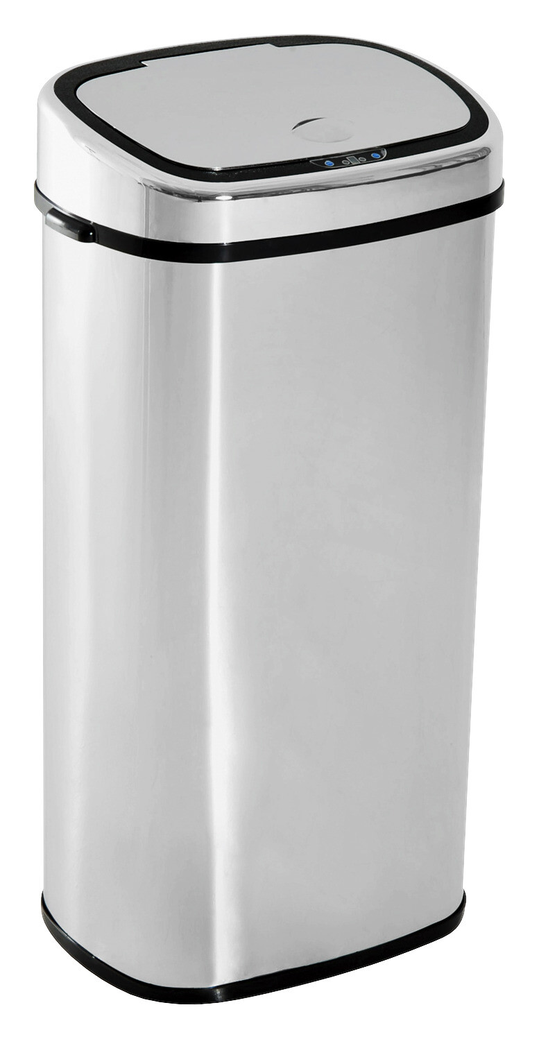 HOMCOM Mülleimer mit Sensor silber B/H/L: ca. 29,5x78x40,5 cm