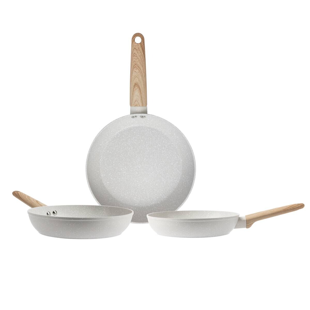 SAN IGNACIO Pfannenset ACACIA weiß Aluminium 3 tlg.