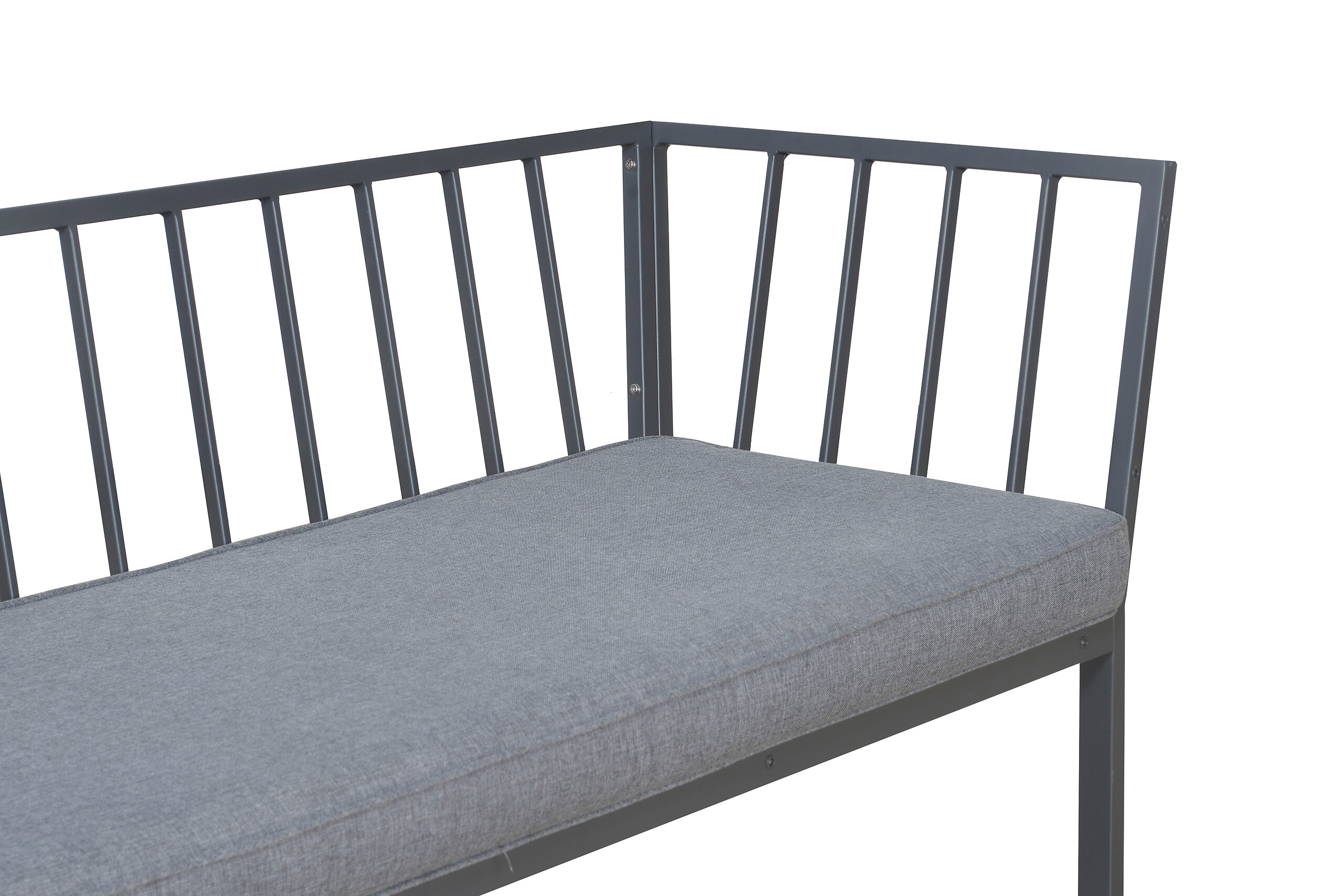 Loungeset Rhodos grau Aluminium