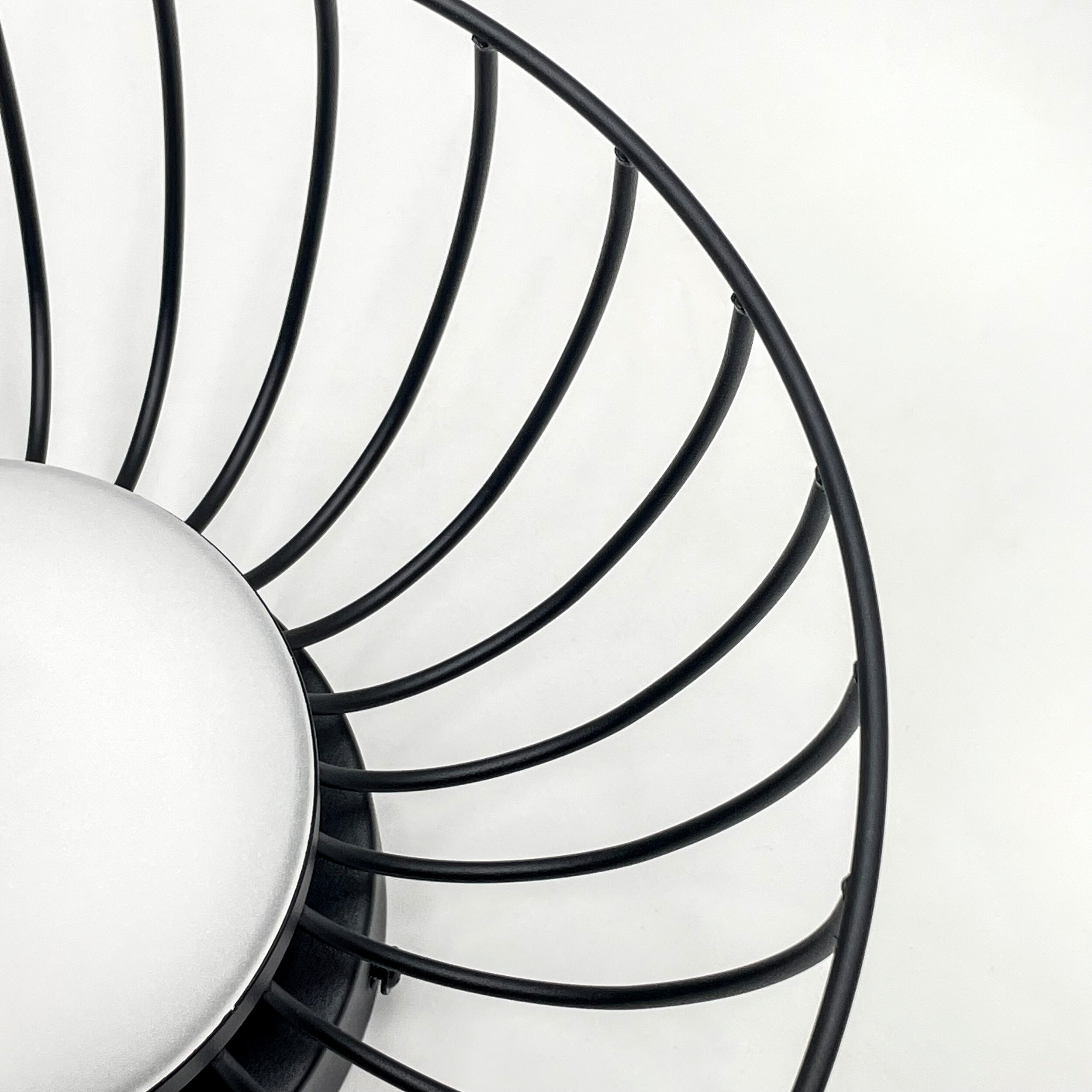 Lamkur Deckenleuchte schwarz Stahl B/H/L: ca. 27x27x17 cm