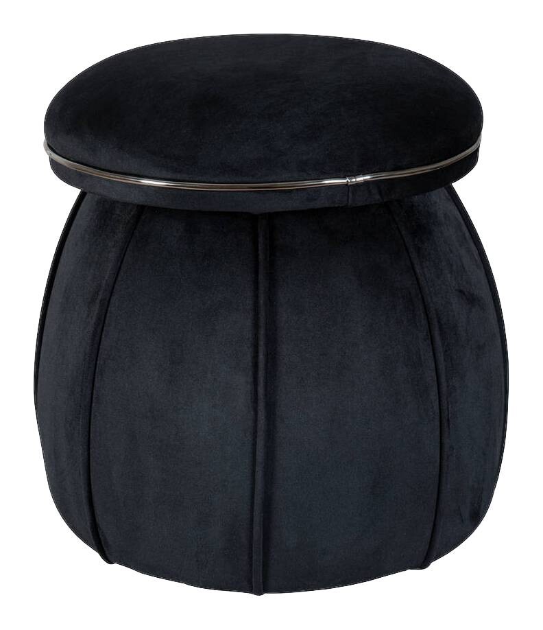 360 Living Hocker Corin 100 schwarz Graphit H/D: ca. 51,5x51,5 cm