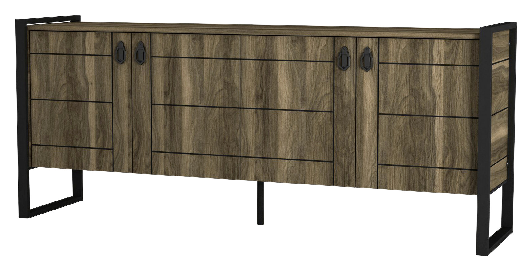 Sideboard Lost walnuss Nachbildung B/H/T: ca. 185x78x40 cm