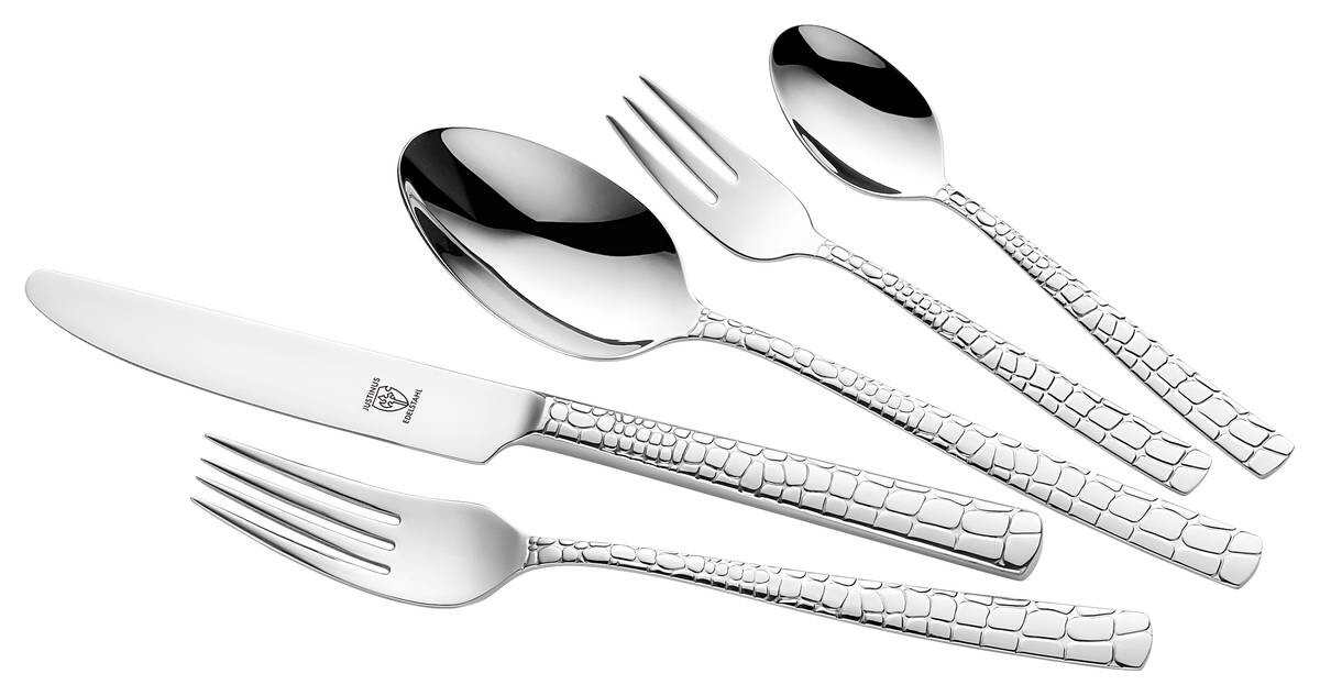 JUSTINUS Besteckset silber Edelstahl 30 tlg.