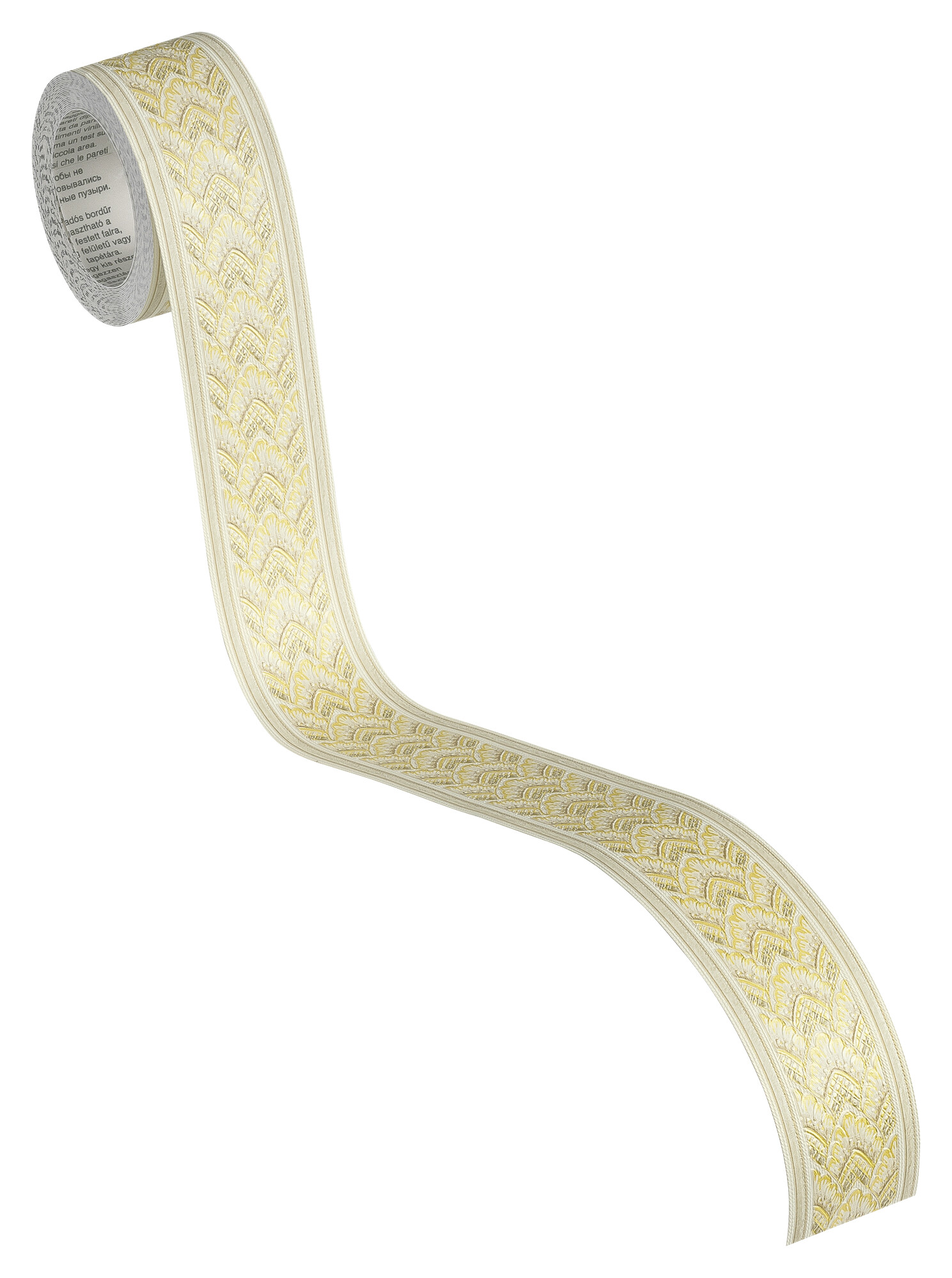 A.S.Creation Bordüre gold weiß B/H/D: ca. 4x500x7 cm