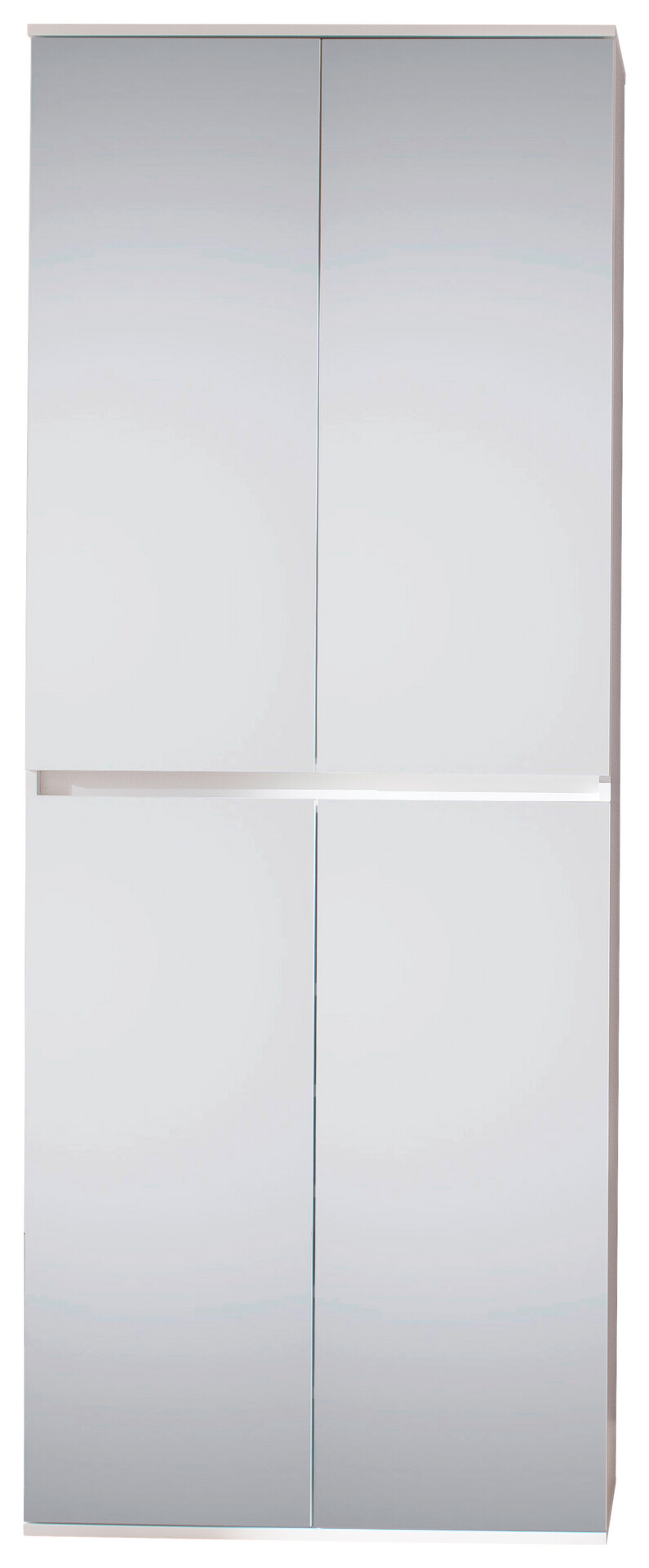 Garderobenschrank Mirror weiß B/H/T: ca. 74x191x34 cm