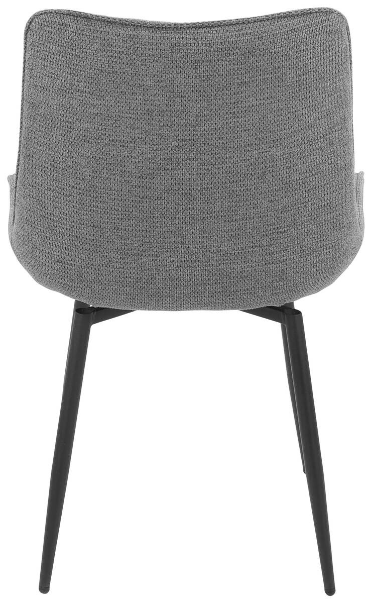 Stuhl Newport, 4er-Set grau Microfaser B/H/T: ca. 54x85x63 cm