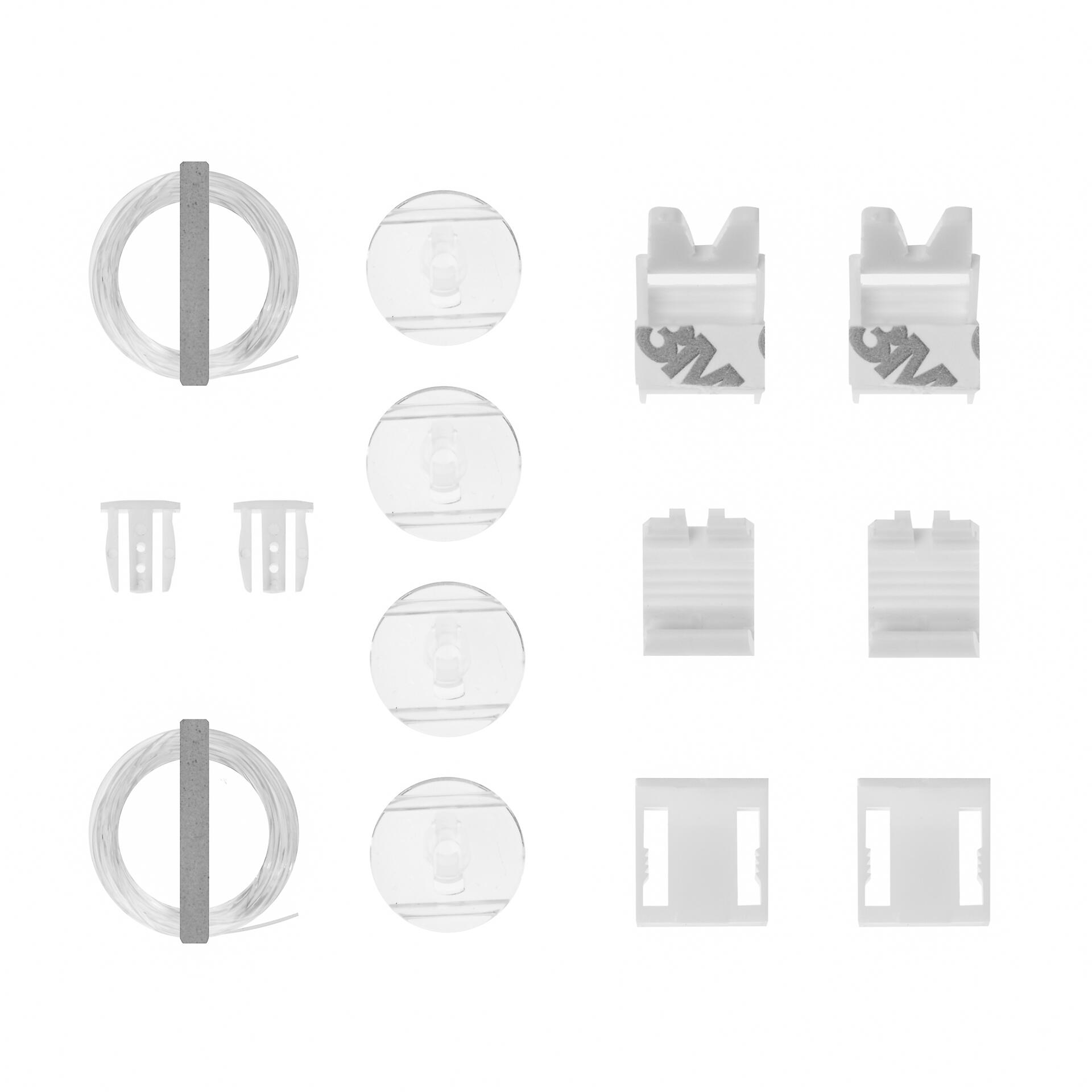 LICHTBLICK Verspannung für Doppelrollo weiß 2 Packstücke