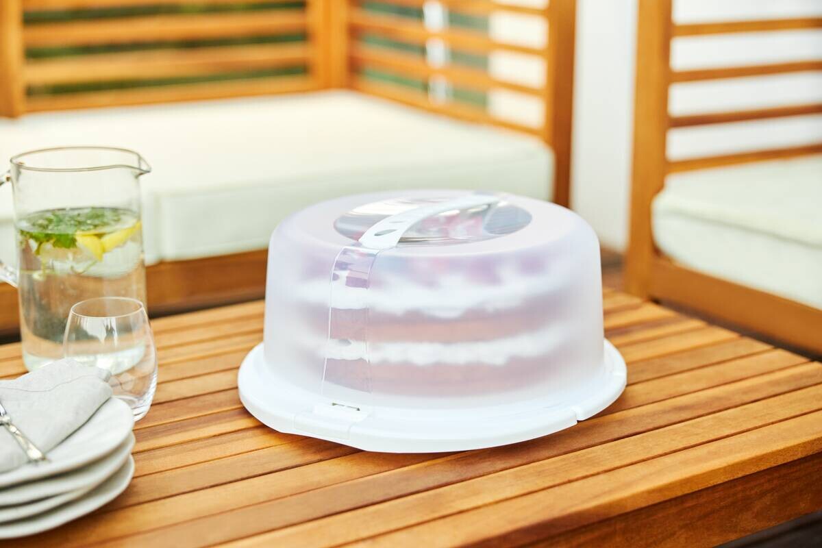 Rotho Tortenglocke COOL & FRESH weiß B/H/L: ca. 34x16x38 cm