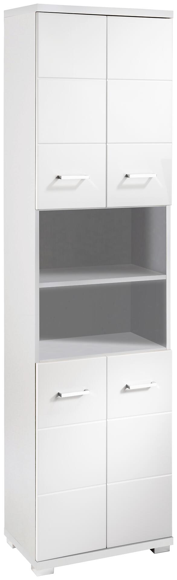 Hochschrank NEBRASKA weiß weiß Hochglanz B/H/T: ca. 50x192x31,5 cm