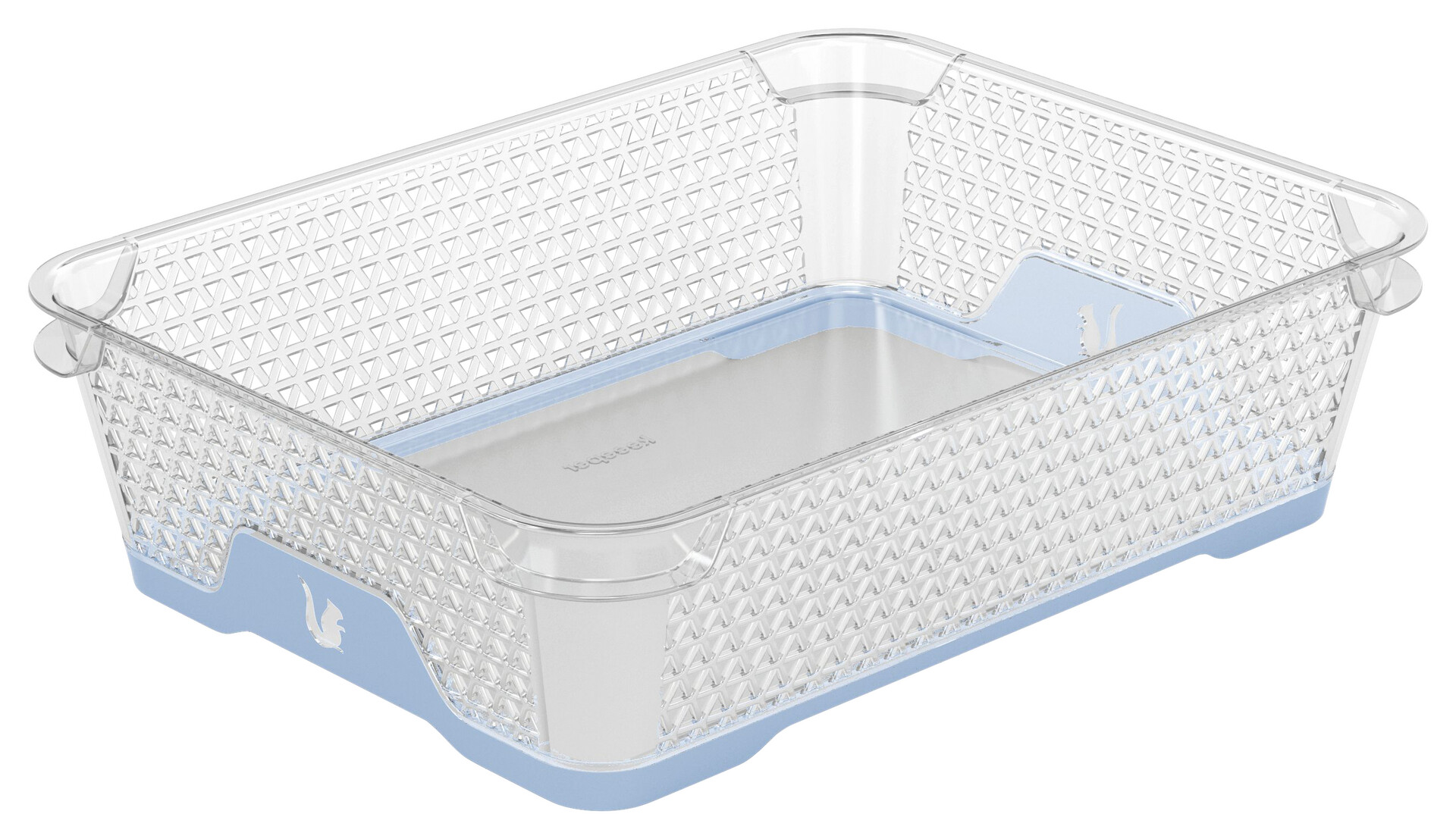 keeeper Stapelkörbchen blau B/H/L: ca. 20x7x26,5 cm