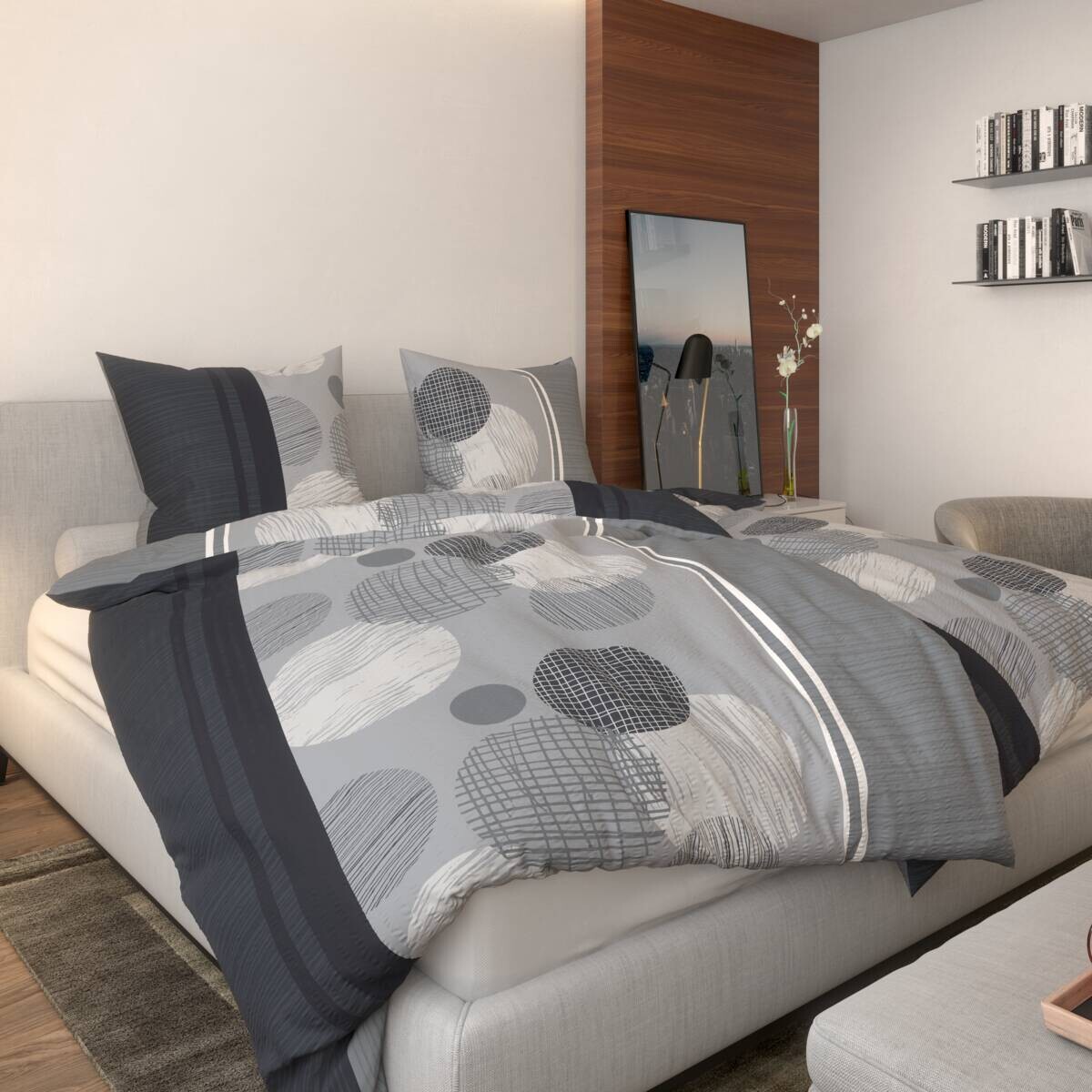 Microfaser Bettwäsche Seersucker