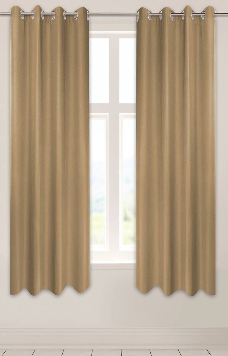 POCOline Ösenvorhang Sorrento Mocha Mousse B/L: ca. 140x175 cm